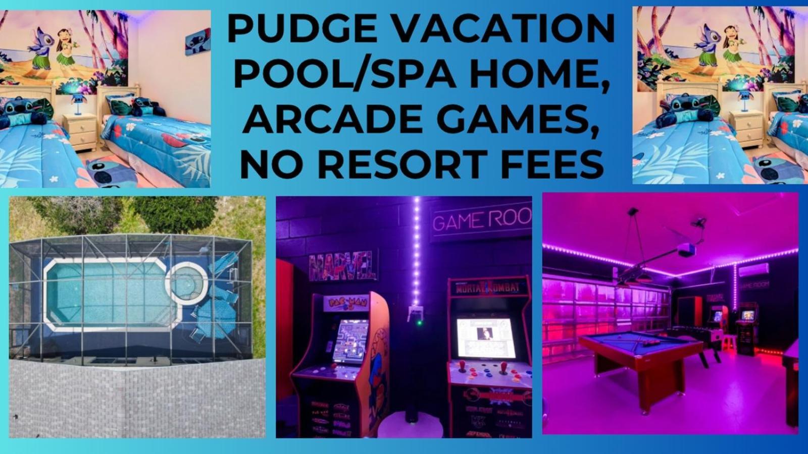 Pudge Vacation Poolspa Home Near Disney Ορλάντο Εξωτερικό φωτογραφία