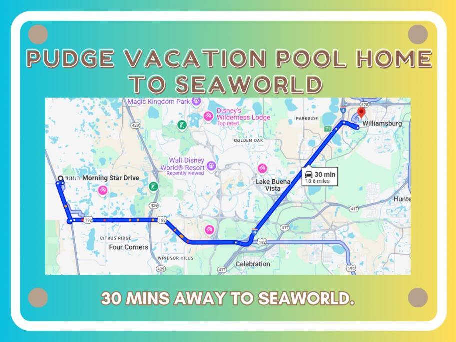 Pudge Vacation Poolspa Home Near Disney Ορλάντο Εξωτερικό φωτογραφία