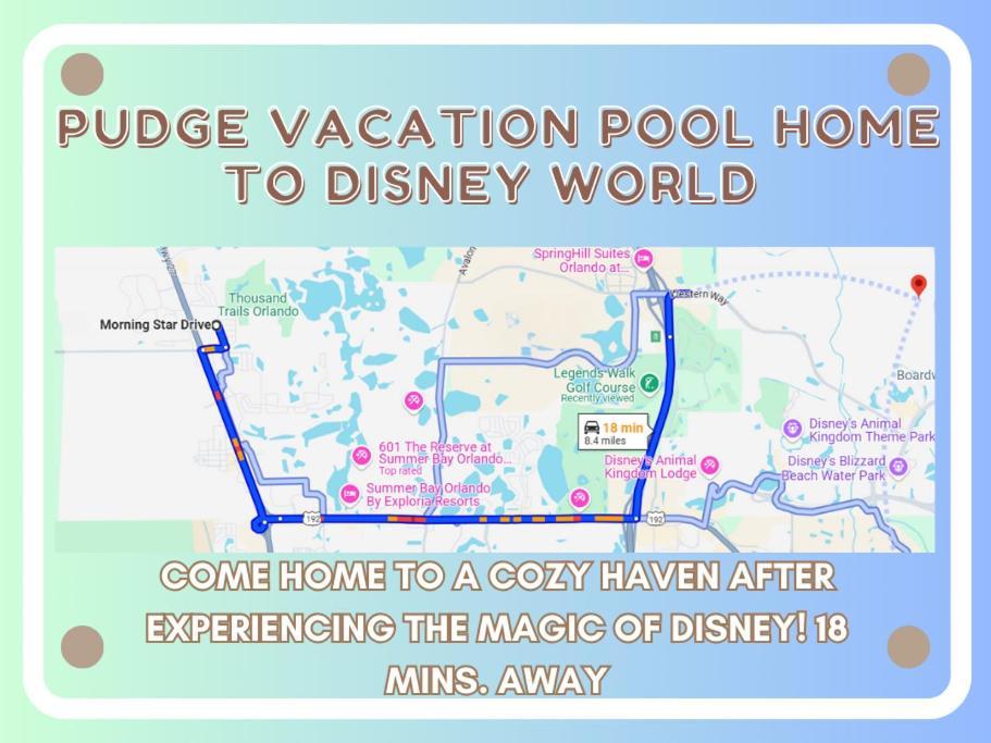 Pudge Vacation Poolspa Home Near Disney Ορλάντο Εξωτερικό φωτογραφία